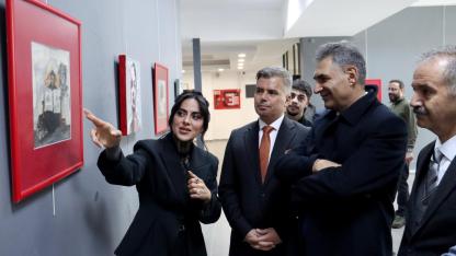 AİÇÜ’de “Regülasyon” resim sergisi açıldı