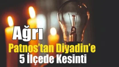 Aras EDAŞ Duyurdu: Ağrı Genelinde 3 Günlük Planlı Elektrik Kesintisi