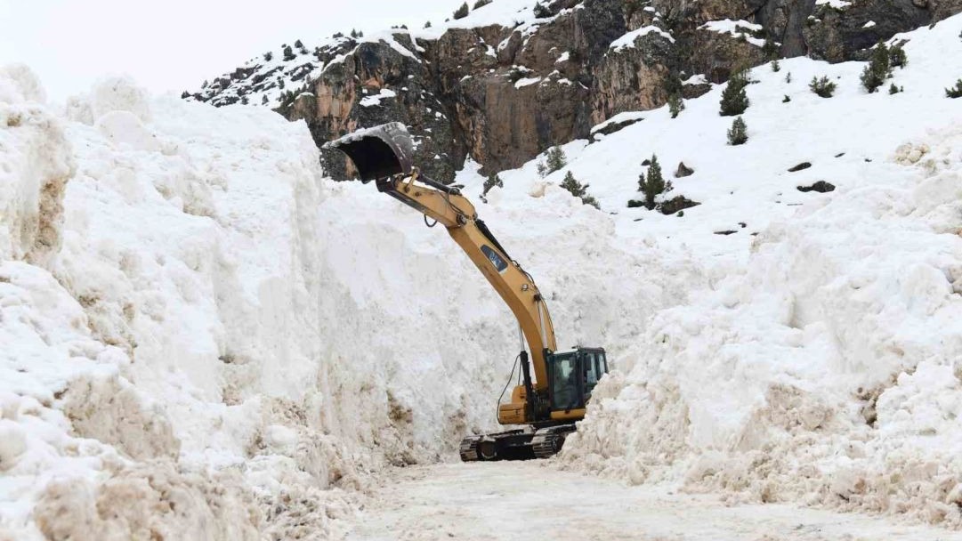 Çatak'ta çığ düşen yol ulaşıma açıldı