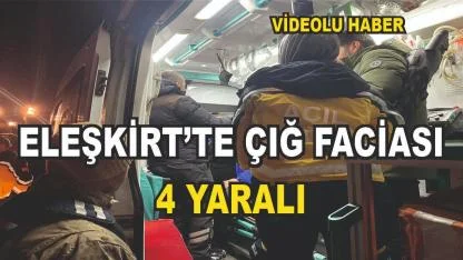 Eleşkirt’te verici istasyonuna giden araca çığ düştü: 4 personel kurtarıldı