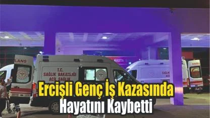 Ercişli Genç İş Kazasında Hayatını Kaybetti