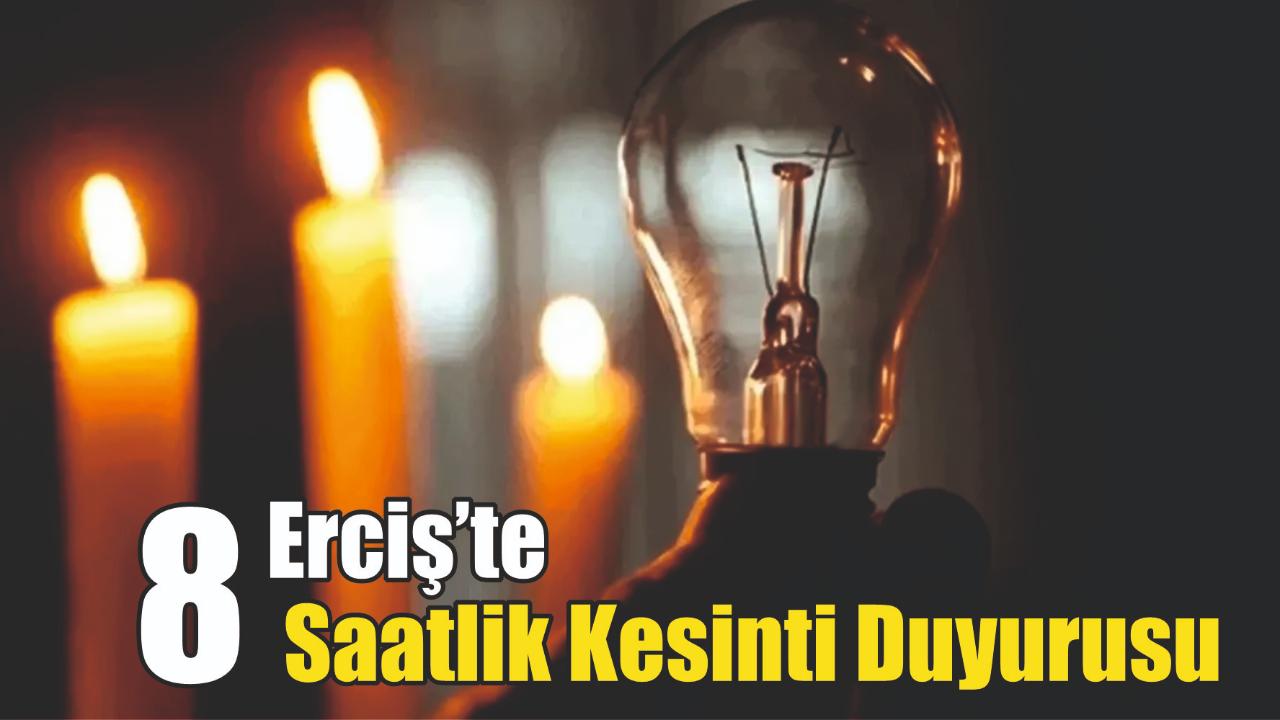 Erciş’te 16 Şubat’ta Planlı Elektrik Kesintisi