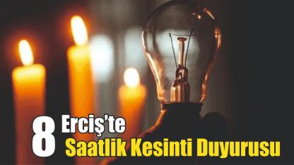 Erciş’te 16 Şubat’ta Planlı Elektrik Kesintisi