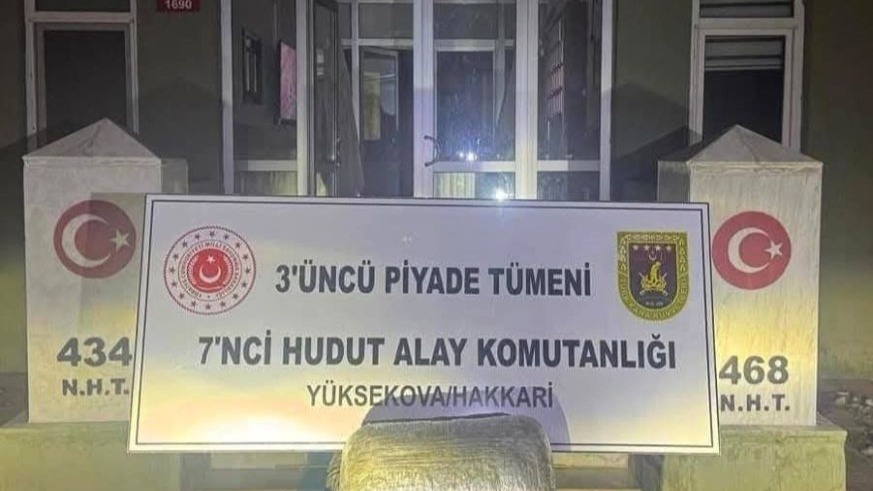 Güvenlik güçleri hudutta 5 kilo 842 gram uyuşturucu ele geçirdi
