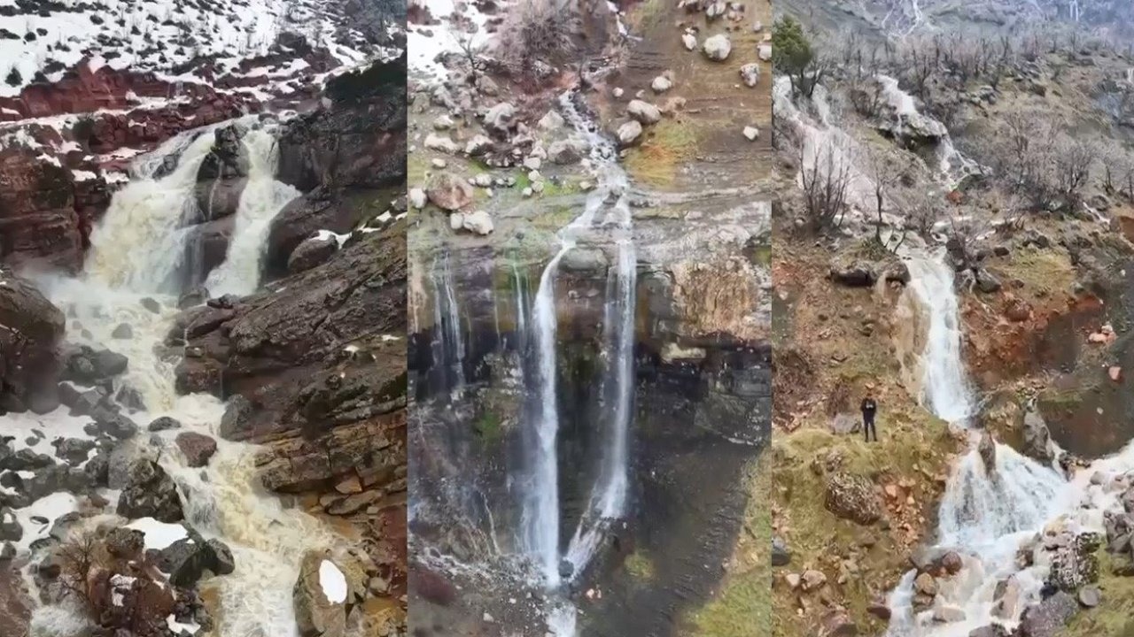 Hakkari Derecik’te şelaleler yeniden coştu