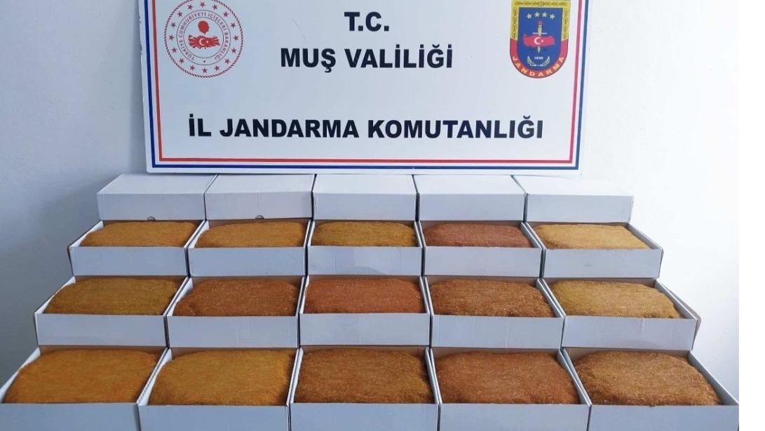 Jandarma o ilde 45 kilo kaçak tütün ele geçirdi