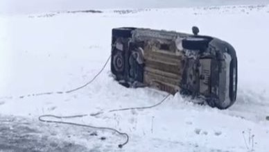 Kar yağışı, kazaları beraberinde getirdi