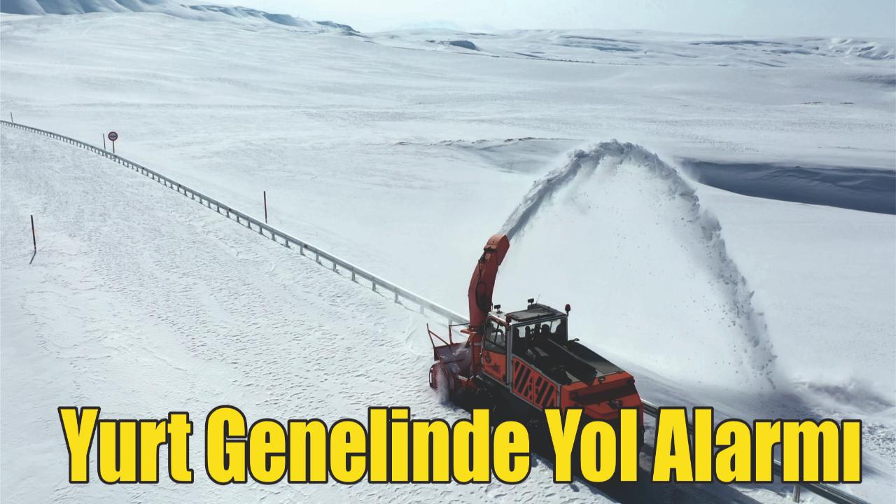 Karayolları’ndan Yol Durum Bülteni: Çok Sayıda Güzergâhta Çalışma ve Kış Engeli