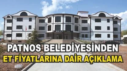 Patnos Belediyesinden Et Fiyatlarına Dair Açıklama