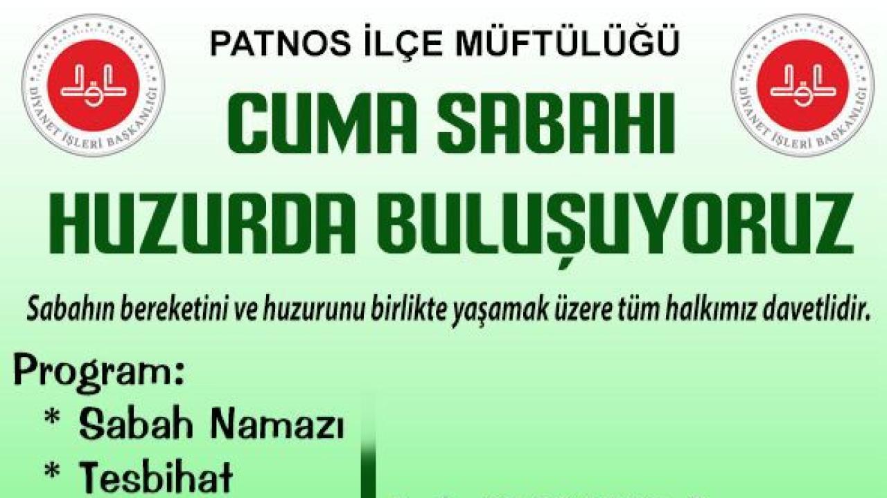 Patnos İlçe Müftülüğünden Sabah Namazı Çağrısı