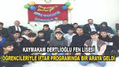 Patnos Kaymakamı Burak Dertlioğlu Öğrencilerle İftarada bir araya geldi