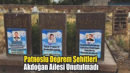 Patnoslu Deprem Şehitleri Anıldı