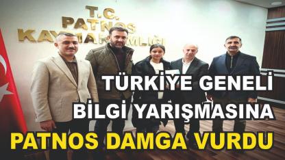Patnoslu Öğrenciler Türkiye Geneli Bilgi Yarışmasında Büyük Başarı Elde Etti