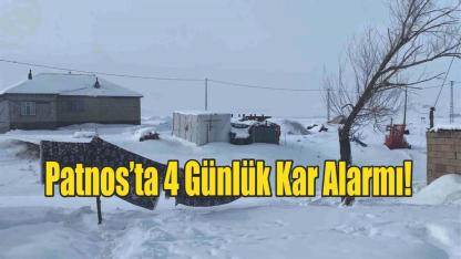 Patnos’ta 4 Günlük Kar Alarmı!