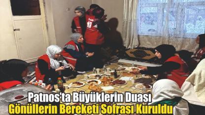 Patnos’ta Büyüklerin Duası, Gönüllerin Bereketi Sofrası Kuruldu