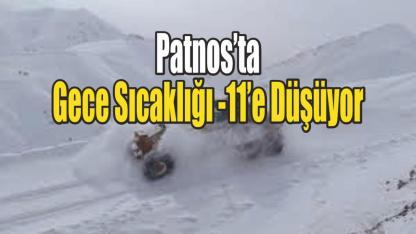 Patnos’ta Gece Sıcaklığı -11’e Düşüyor