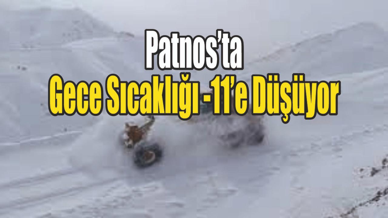 Patnos’ta Gece Sıcaklığı -11’e Düşüyor