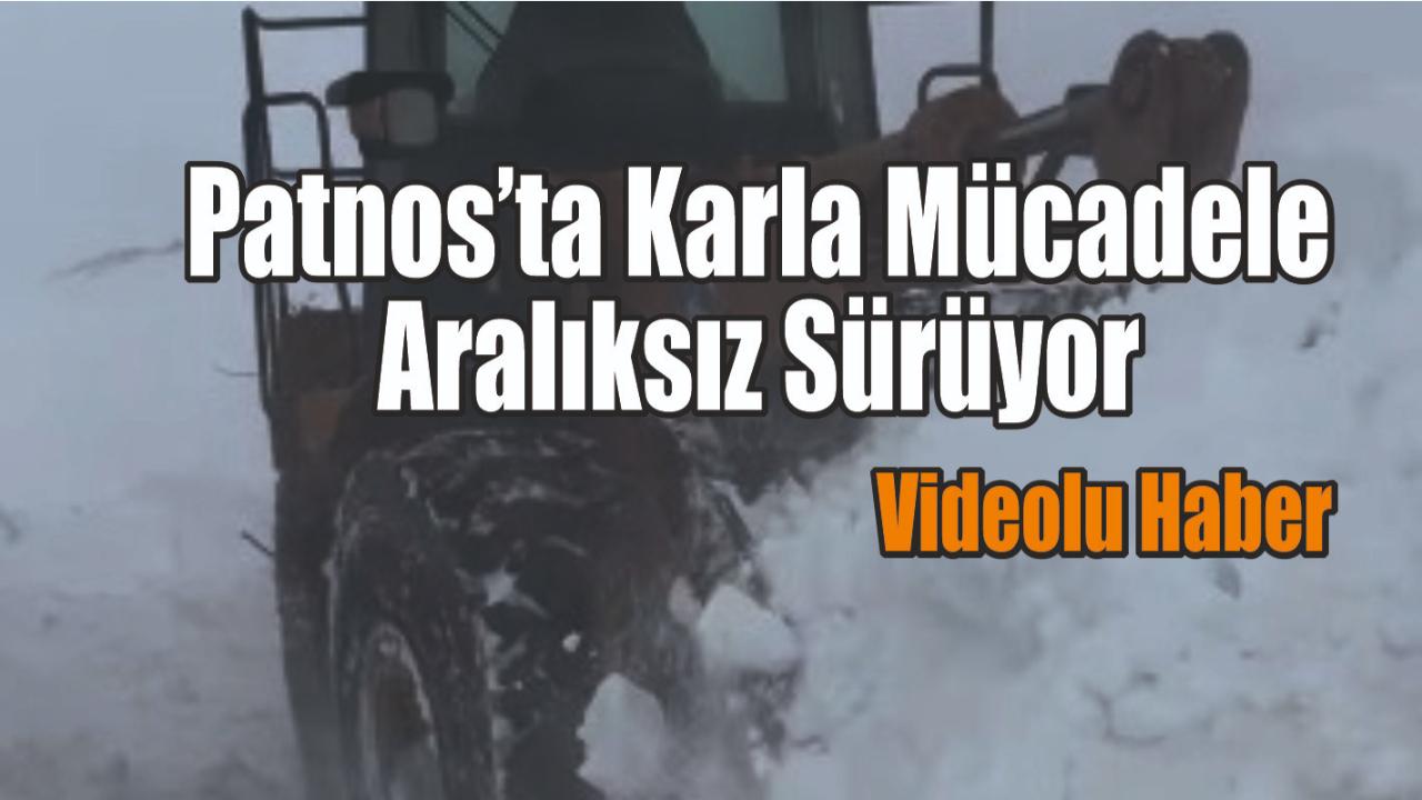 Patnos’ta Kapanan Köy Yolları Açılmaya Devam Ediyor