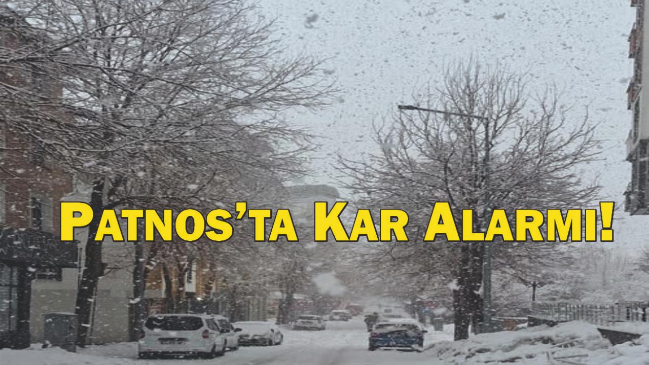 Patnos’ta Kar Alarmı