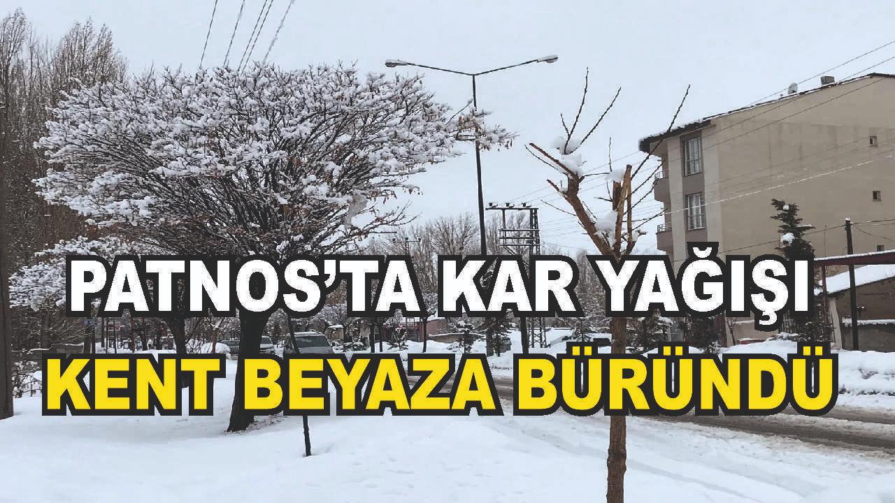 Patnos'ta Kar Yağışı Etkili Oldu (Videolu Haber)