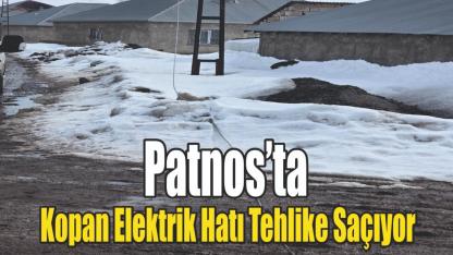 Patnos’ta Kopan Elektrik Kabloları Tehlike Saçıyor