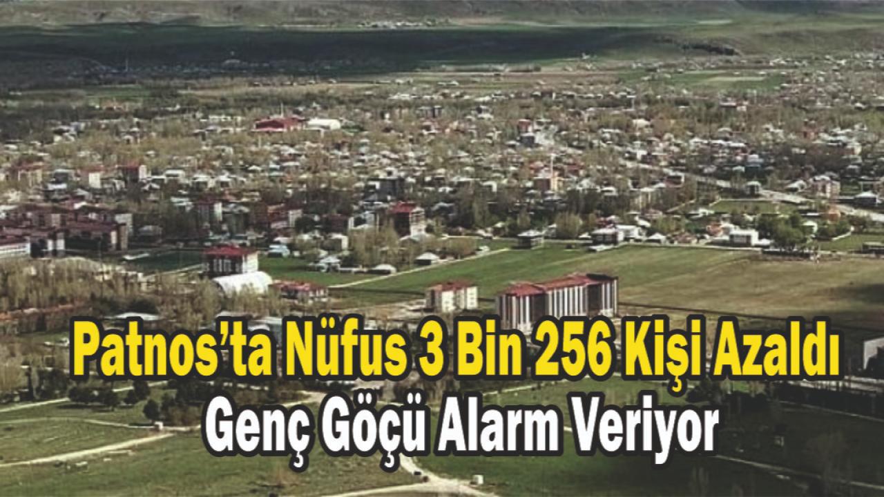 Patnos’ta Nüfus 3 Bin 256 Kişi Azaldı: Genç Göçü Alarm Veriyor