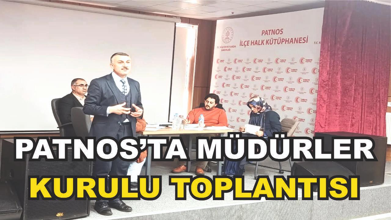 Patnos'ta Okul Müdürleri Toplantısı Gerçekleştirildi