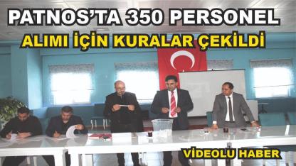 Patnos'ta Personel Alımı İçin Kuralar Çekildi