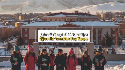 Patnos’ta Yarıyıl Tatili Sona Eriyor, Öğrenciler Yarın Ders Başı Yapıyor
