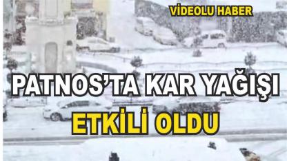 Patnos'ta Yoğun Kar Yağışı (Videolu Haber)