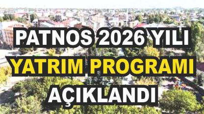 Patnos’un 2026 Yılı Yatırım Programı Açıklandı