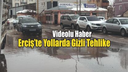 Sağanak Sonrası Erciş’te Çukurlar Tehlike Saçıyor