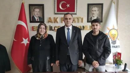 Şehit Ailesinden İlçe Başkanlığına Anlamlı Ziyaret