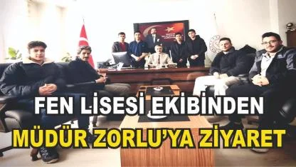 Selahaddin Eyyubi Fen Lisesi öğrencilerinden Zorlu'ya ziyaret