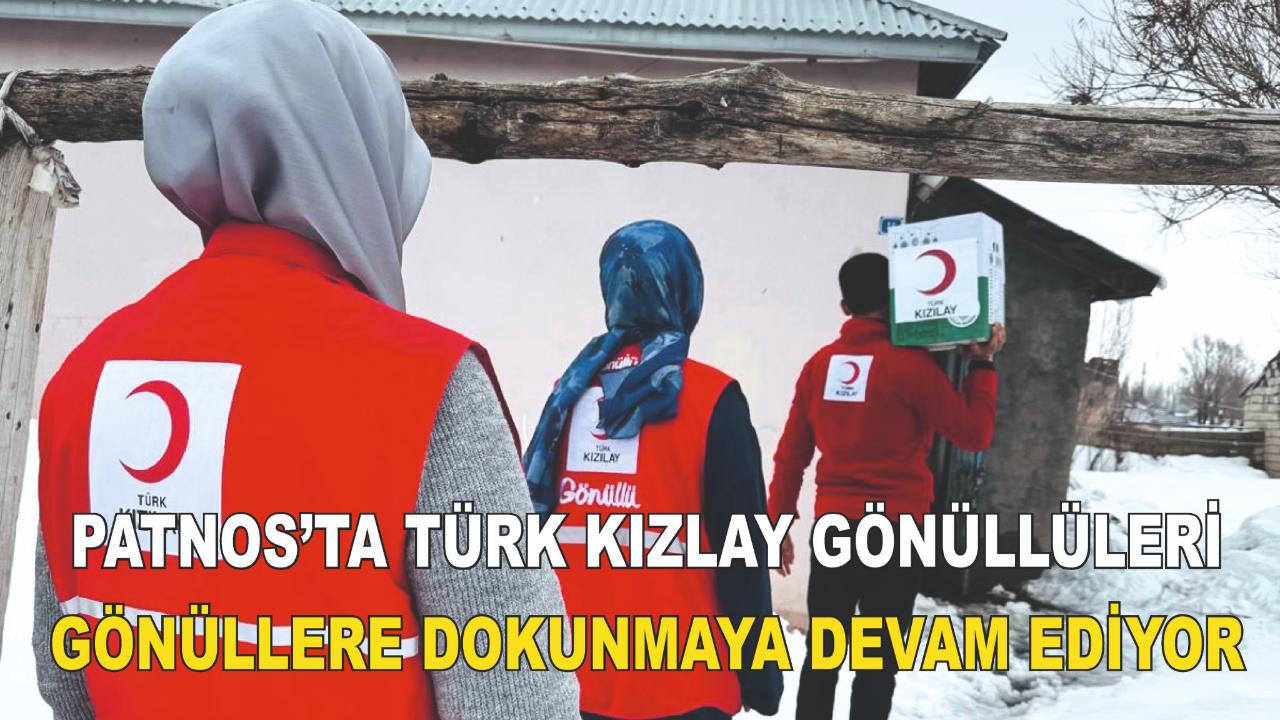 Türk Kızılay Patnos Şubesi, yardım çalışmalarını aralıksız sürdürüyor.