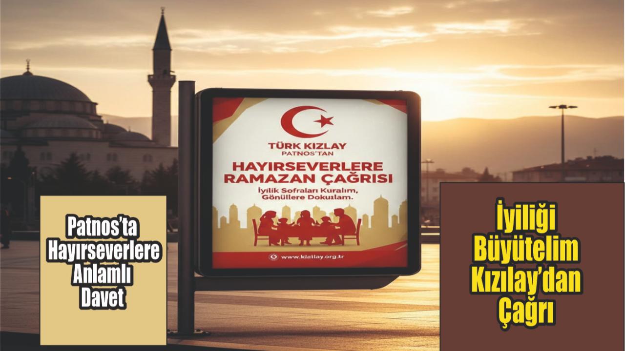 Türk Kızılay Patnos’tan Hayırseverlere Ramazan Çağrısı