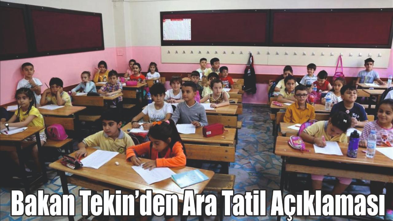 Yusuf Tekin’den Ara Tatil Mesajı: “180 Günü Yetiştiremiyoruz”