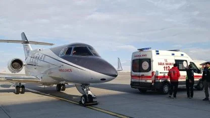 30 günlük bebek uçak ambulansla Ankara’ya sevk edildi