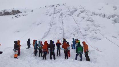 Erzurum Palandöken’de buz tırmanışı eğitimi başarıyla gerçekleşti