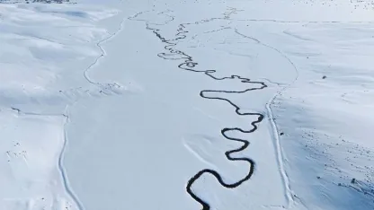 Mendereslerin karlı manzarası mest etti