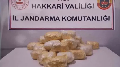 Jandarma bir tırda 15 kilo 263 gram metamfetamin ele geçirdi