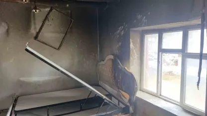 Van'da korkutan yangın: 3 çocuk tedavi altına alındı