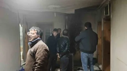 Van’da ev yangını