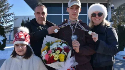 Şampiyona çiçekli karşılama