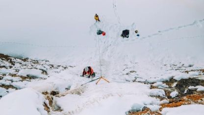 Ağrı'nın Diyadin Kanyonu’nda buz tırmanışı heyecanı