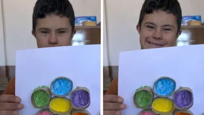 Ağrılı öğrencilerden geri dönüşüm malzemeleri ile rengarenk çalışma