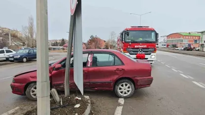 Aşkale’de korkutan kaza: Facianın eşiğinden dönüldü