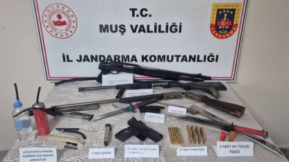 Jandarma Varto'da silah ve uyuşturucu operasyonu gerçekleştirdi