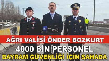Ağrı’da bayram öncesi tedbirler artırıldı: 4 bin personel sahada (Videolu Haber)