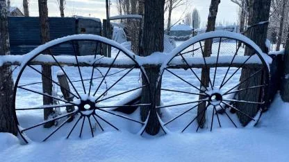 Ağrı’da kar yağışı güzel manzaralar oluşturdu